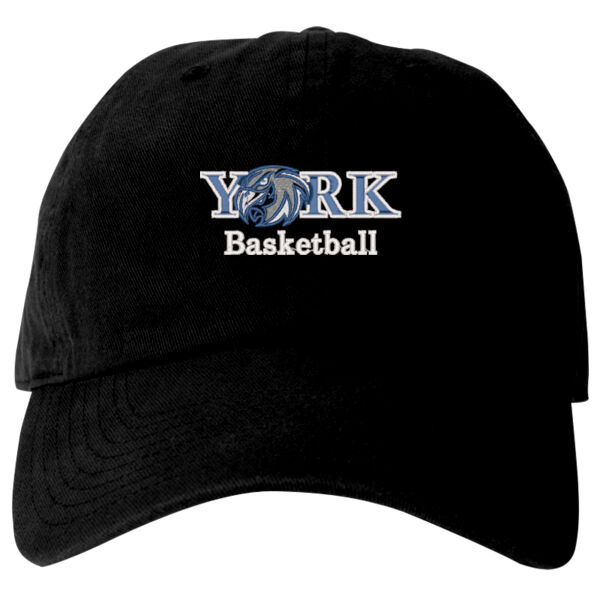 Unstructured Cotton Twill Dad Hat with Adjustable Leather Strap Thumbnail